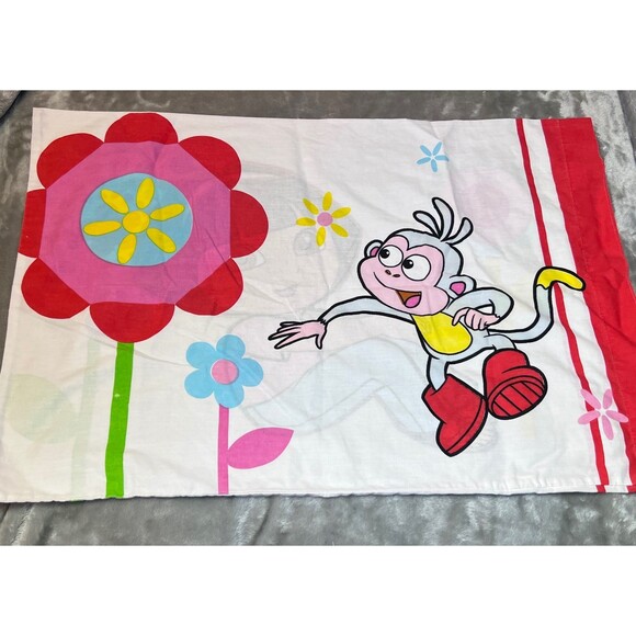 Nickelodeon Dora the Explorer Twin Sheet Set Kids Pillowcase Fitted Bedding - Picture 2 of 10